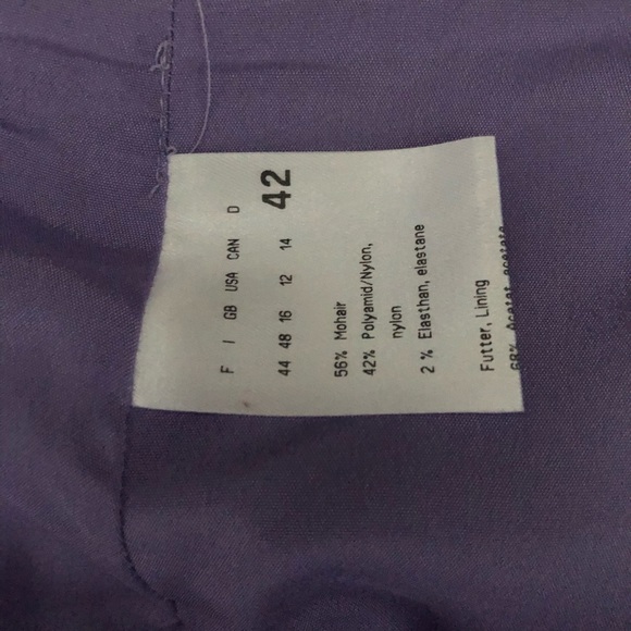 Gabriele Strehle Lined Mohair Lavender Skirt